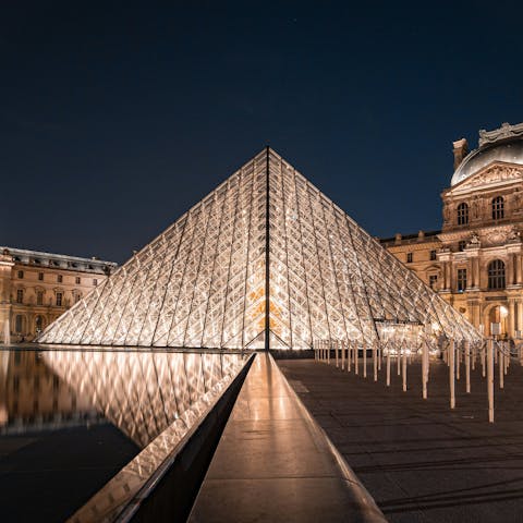 Experience the Louvre – just a thirty-minute Metro ride away