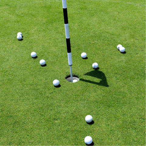 Play 18 holes at one of the many high-class golf courses nearby