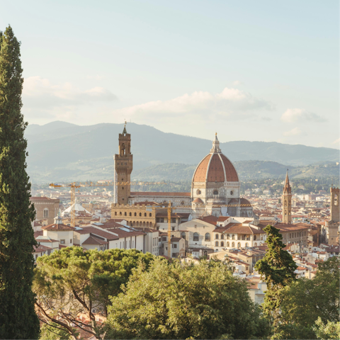 Drive to Florence in just under an hour