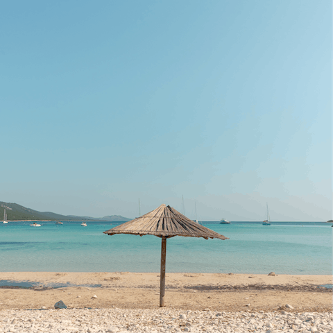 Enjoy complimentary access for eight at the beach club, 150 metres away