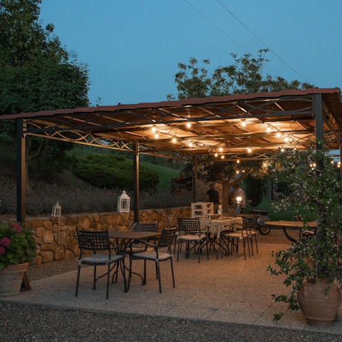 Eat and drink into the night in the chicest of outdoor settings