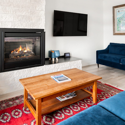 Cosy up with a mug of hot cocoa and keep your toes toasty in front of the fire