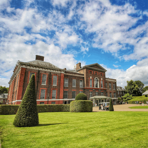 Visit Kensington Palace, a three-minute walk across the road