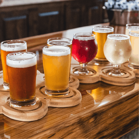 Book a cider tasting event from the comfort of your kitchen – ask your host for more details