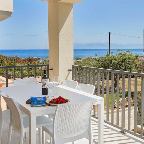 Make sundowners on the balcony the new routine