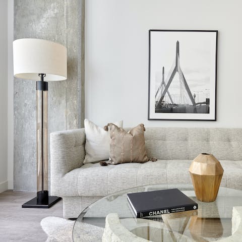 Sink into the comfortable sofa and sprawl out after a busy day exploring