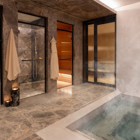 Treat yourself to a pamper session in the on-site spa