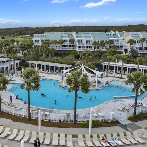 Take a dip the shared seafront swimming pool