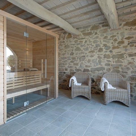 Feel revived in the Finnish sauna