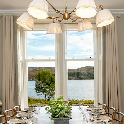 Dine with picture-perfect views across the Kyles of Bute