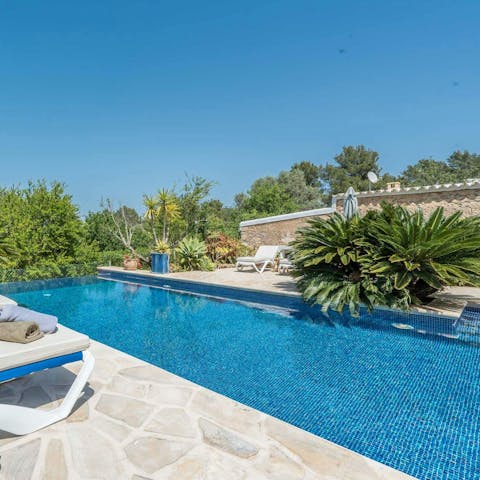 Cool off in your outdoor private infinity pool