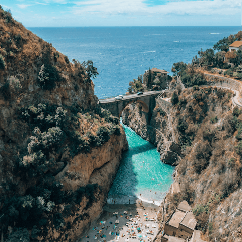 Stay in Furore, sandwiched between Amalfi and Praiano