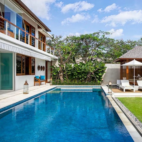 Cool off from the Balinese sun in the pool