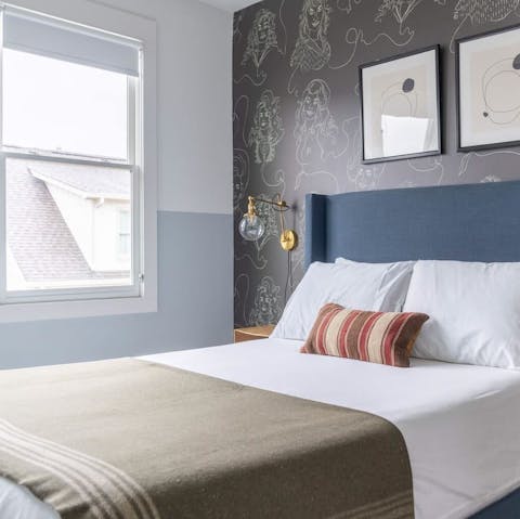 Crash out in super comfy beds after a night on the town