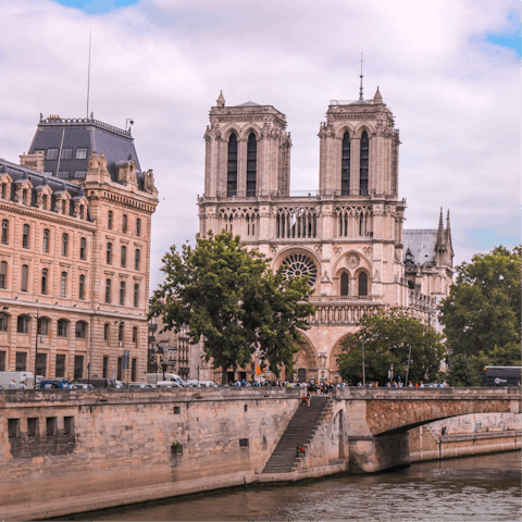 Cross the Seine to Notre-Dame – it's a short walk away