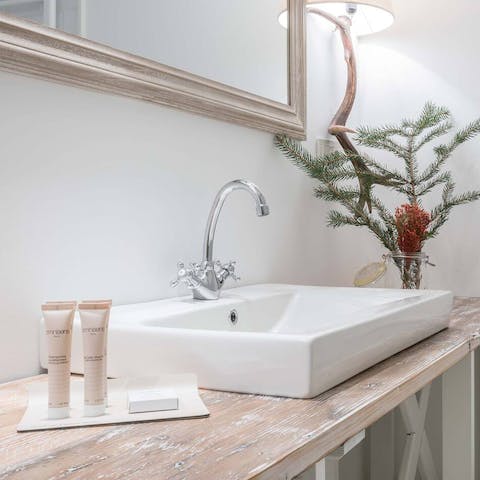 Keep the winter chap at bay with fancy toiletries