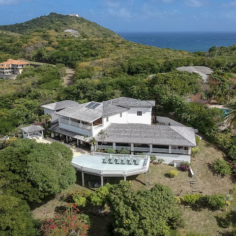 Discover the idyllic beauty of St. Lucia from this home in Windward Hills
