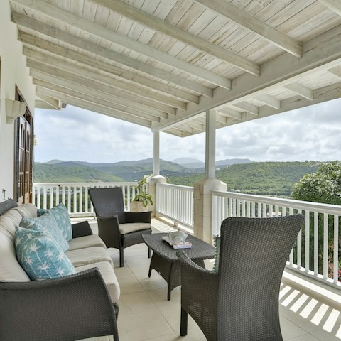 Watch spectacular sunsets across the island from the perfectly positioned terrace