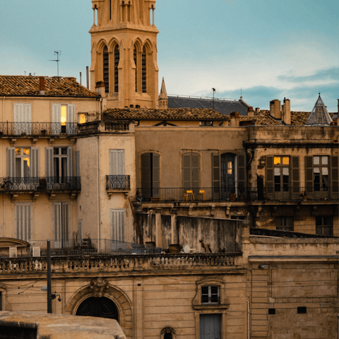 Explore the romantic streets of Montpellier from this central home