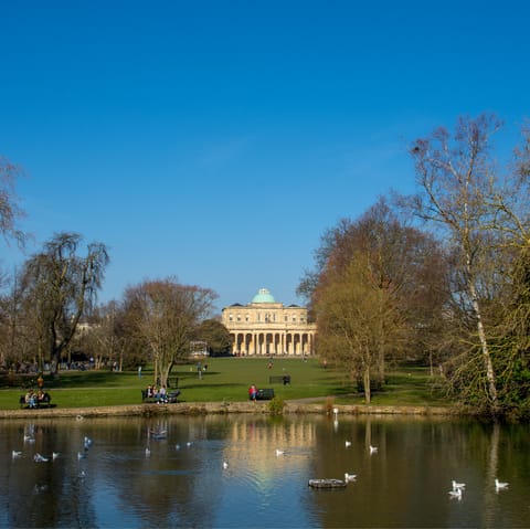 Take a picnic over to Pittville Park and relax in the sunshine