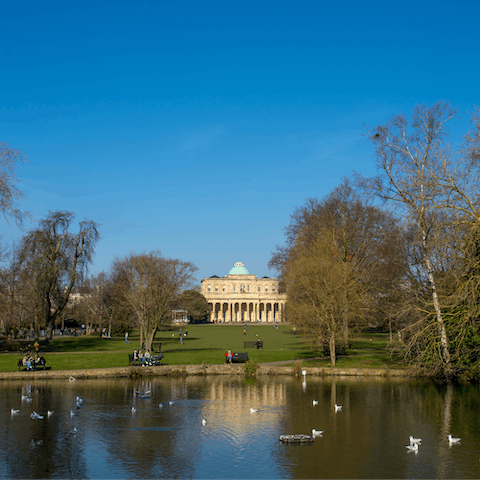 Take a picnic over to Pittville Park and relax in the sunshine