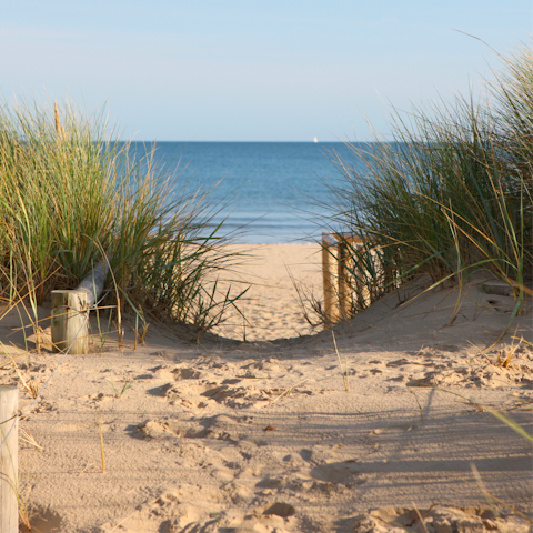 Take a horseback trek along the sand dunes