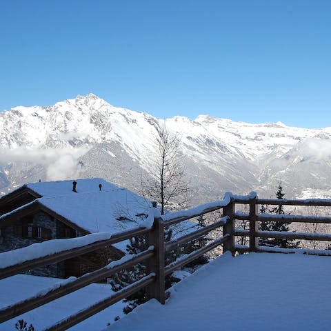 Jump on a ski bus and head to Nendaz, where the slopes await