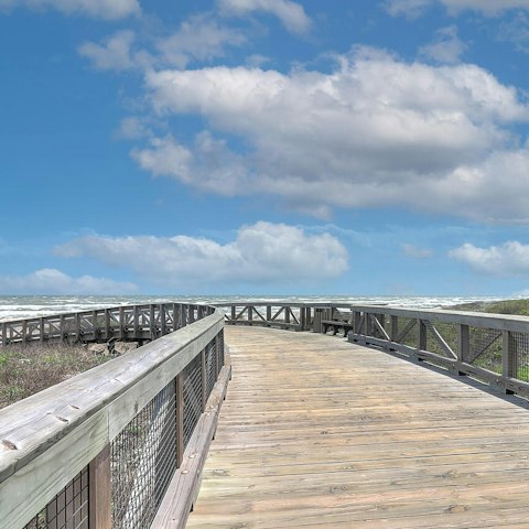 Enjoy leisurely beach strolls in Port Aransas