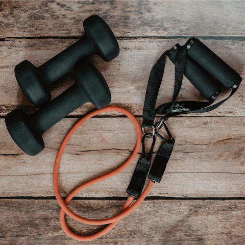 Work up a sweat in the building's shared gym