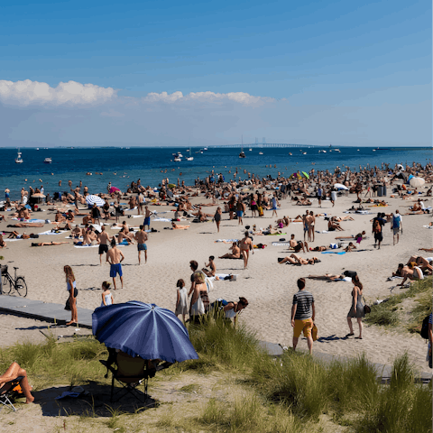 Spend fun-filled days relaxing on nearby Amager Beach