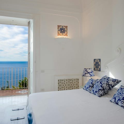 Wake up to coastal scenery in the comfortable bedrooms