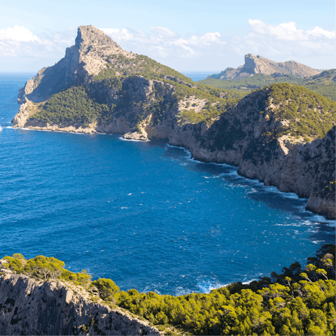 Marvel at the breathtaking natural beauty of the Pollença Bay