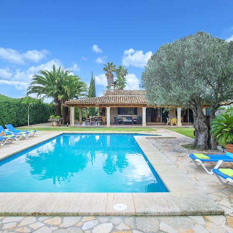 Relax by the glistening pool or take a refreshing dip