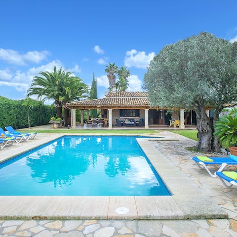 Relax by the glistening pool or take a refreshing dip