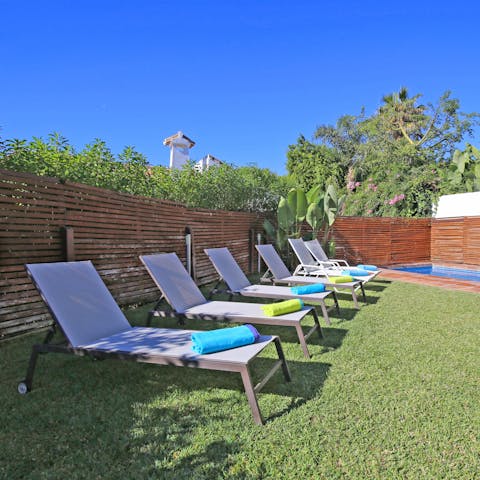 Soak up the sun's glorious rays as you relax with a good book