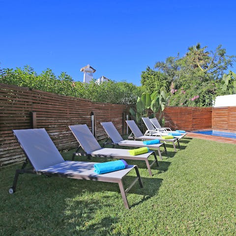 Soak up the sun's glorious rays as you relax with a good book