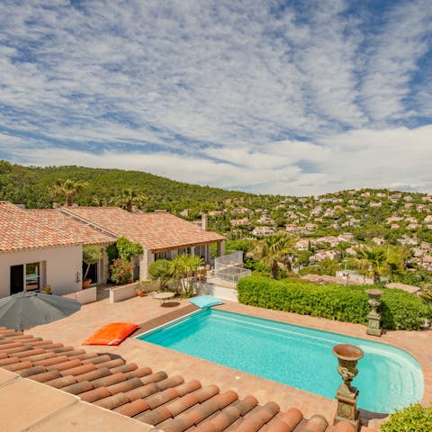 Begin your day with a refreshing dip in the pool