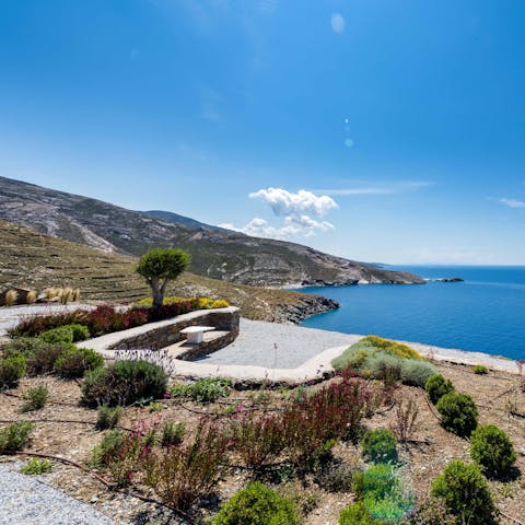 Find a calm place to perch at sunset, a glass of wine in hand