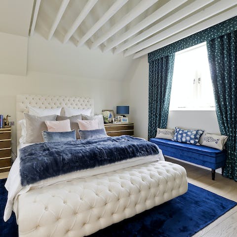 Have sweet dreams in big plush beds