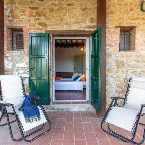 Sit out on the veranda off the second bedroom