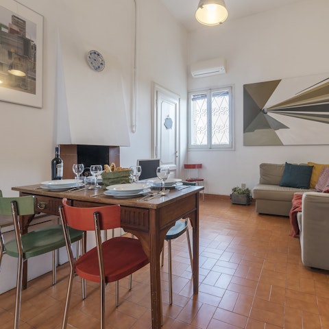 Savour evening drinks at home or walk to a local bar