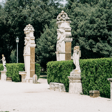 Take a stroll through the historic centre to Villa Borghese