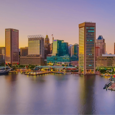 Experience the vibrant heart of Baltimore from Inner Harbor