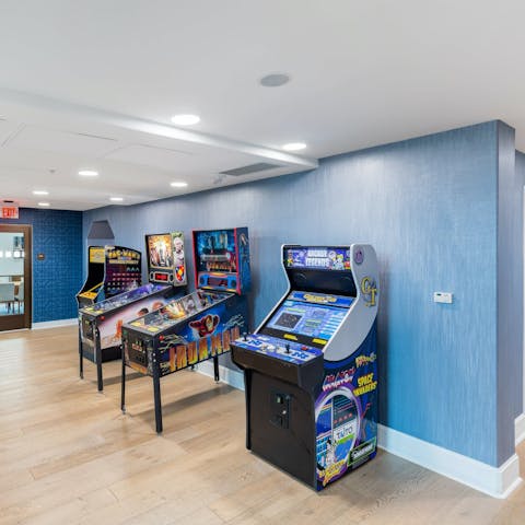 Wind down with family fun in the shared games room
