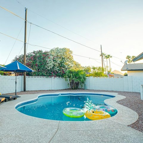 Take a refreshing dip in the private pool