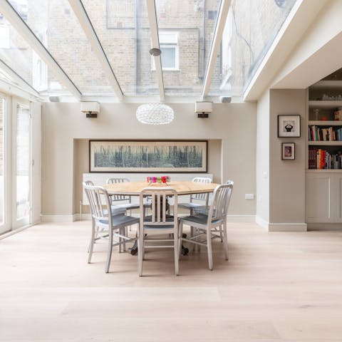 bright and spacious dining area