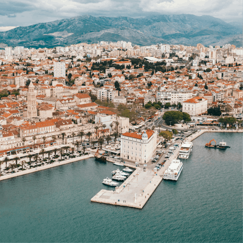 Take a day trip to Split, an hour by car
