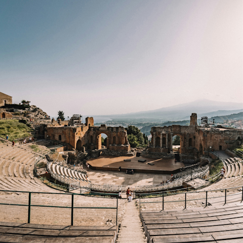 Discover the breathtaking sights of nearby Taormina