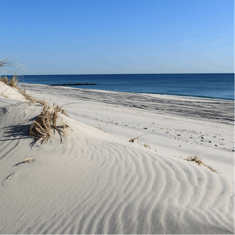 Walk straight onto the beach from your home