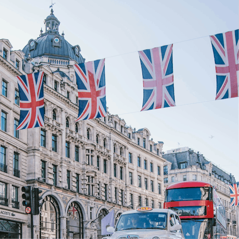 Embrace the buzz of central London – a short tube ride away